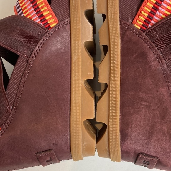 SOREL Joanie II Strap Stripes Sandal 6.5 Platform Beach Maximalist Resortwear - Picture 12 of 16